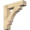 Ekena Millwork Merced Block Rough Sawn Bracket w/ Offset Brace, Douglas Fir, 8"W x 34"D x 34"H BKT0806X34X34MRC05RDF - alternate 1